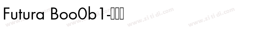 Futura Boo0b1字体转换